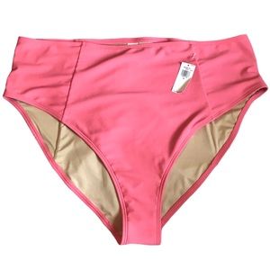 Old Navy Women’s High-Rise French-Cut Bikini Swim Bottoms Plus Size 2X Pink NWT